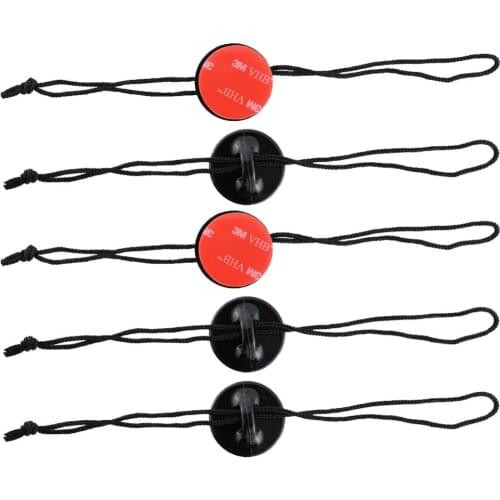 5pcs/lot Anti-lost Buckle Safety mount Tethers Straps With 3M Sticker Kit Accessories Set for GoPro 9 8 7 6 5 SJCAM Xiaomi YI 4K