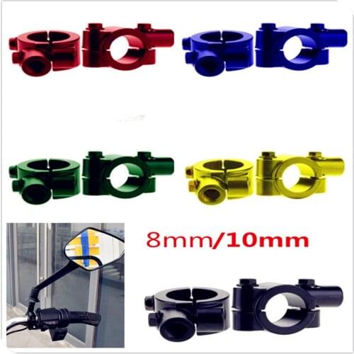 2Pc colorful Motorcycle Rear View Mirror Holder Adapter for SUZUKI GSF650 BANDIT GSX1250 F SA ABS GSX1400 GSX650F