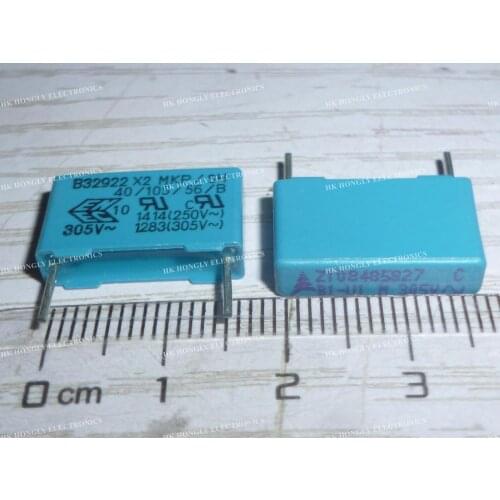 30PCS B32922 X2 MKP/SH U1 U15 U22 U33 U47 U68 M 20% 305V P=15mm 0.1UF 0.15UF 0.22UF 0.33UF 0.47UF 0.68UF MET FILM CAPACITOR