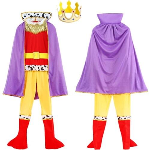 King Costume Kids Medieval Knight Costume Fancy Dress Halloween Party Outfit