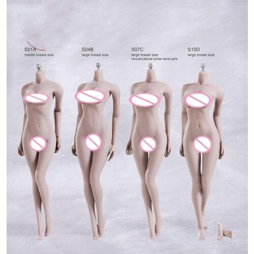1/6 Scale SFD Pale Skin DIY Woman Figures Body Accessories Tall 27cm BJD Action Figure Doll Soft Silicone Model Toys C1203