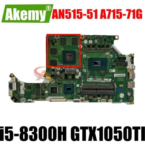 For ACER AN515-51 A715-71G laptop motherboard LA-E911P motherboard upgrade i5-8300H GTX1050TI tested 100% work compatibility