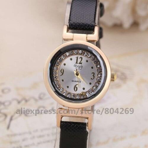 Fashion Womens colorful Rhinestone Starry Sky Wristwatches Simple Stars Lazy Lady Watches