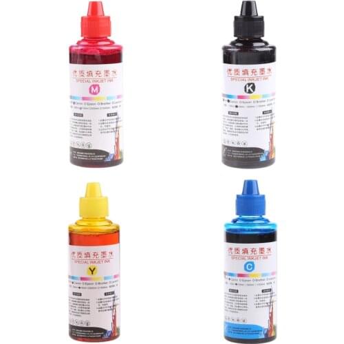 100ML Refill Ink Kit Universal Dye Printer Supplies Desktop Printing Paper Replacement for Canon PG-245 CL-246 PIXMA MG2420 MG25