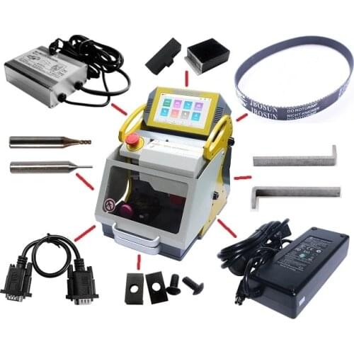 Spare Part Repair Kit For SEC E9 Auto Key Cutting Machine Milling Cutter Power adapter Car Charger Locksmith Tool