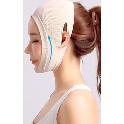Small V face mask integrated line carving postoperative recovery bandage lifting tightening law pattern shaping tightening face