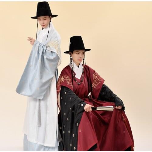 2021 New Hanfu Costumes For Men Ming Dynasty Ancient Traditional Clothes Chinese Style Ancient Spring/Summer Hanfu Dress DQL5455