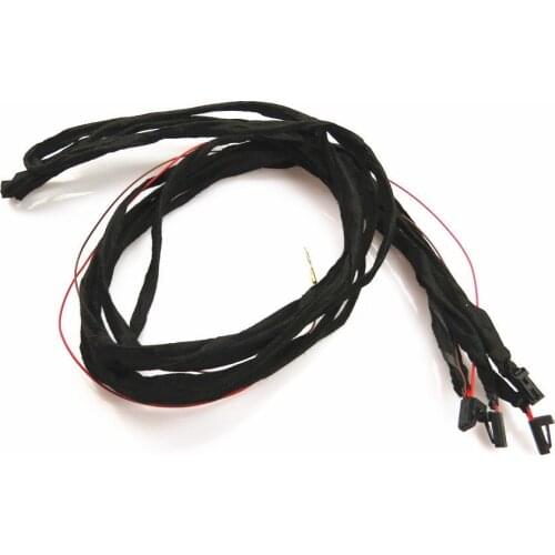 Car Footwell Lights Interior Foot Lamp Cable Harness For Golf 5 6 MK5 Passat B6 B7 A4 B8 A6 C6 C8 Q3 Q5 A5 Seat Leon 3AD 947 409