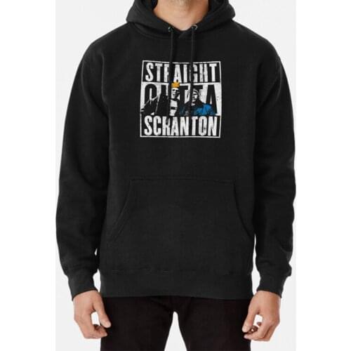 Straight Outta Scranton - Lazy Scranton Hoodie The Office Office Dwight Schrute Jim Halpert Pam Beesly Steve Carell Dunder