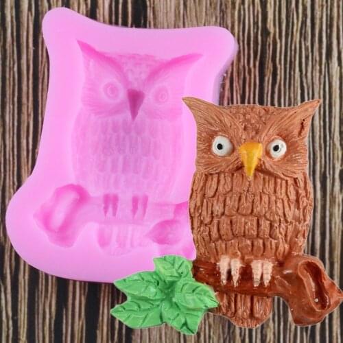 Owl Christmas Cake Silicone Tools Fondant Cake Silicone Molds Owl Chocolate Candy Molds