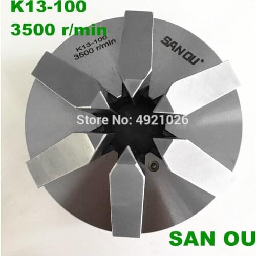 SAN OU 6 Jaw Slope 112mm 4.5'' Lathe Chuck Self Centering K13-100 Hardened Reversible Mounting Tool for Drilling woodworking