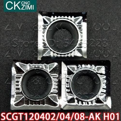 SCGT120402-AK H01 SCGT120404-AK H01 SCGT120408-AK H01 Turning Tools CNC Carbide Inserts Cutting turning tools SCGT for Aluminum