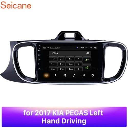 Seicane GPS Android 8.1 2din Car Multimedia Player for KIA PEGAS 2017 Left Hand Driving USB AUX RDS WIFI Bluetooth DVR SWC