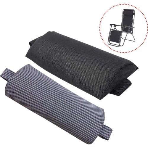 Outdoor Folding Lounge Chairs Pillow Beach Patio Recliner Headrest Cushion Height Adjustable Detachable Pillowcase modern