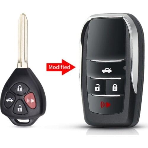 Replacement Remote Key Case For Toyota Scion Corolla RAV4 Camry Avlon 2Butoons 3buttons 4 Buttons Modified Folding Shell