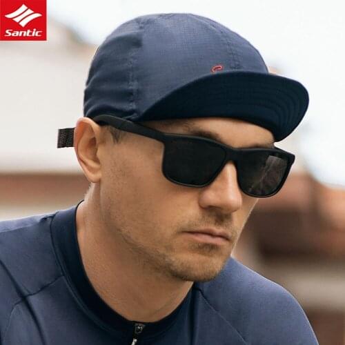 Santic Cycling Cap Black Baseball Cap Popular Fashion Road Bike MTB Sports Hats Fitted Casual For Men Women Unisex Casquette
