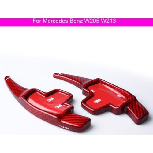 W205 W213 For Mercedes Benz AMG A45 C63 CLA45 GLE GLA CLS GLS Paddle ShiftCar Steering Wheel Extension Shifters DSG Car Sticker