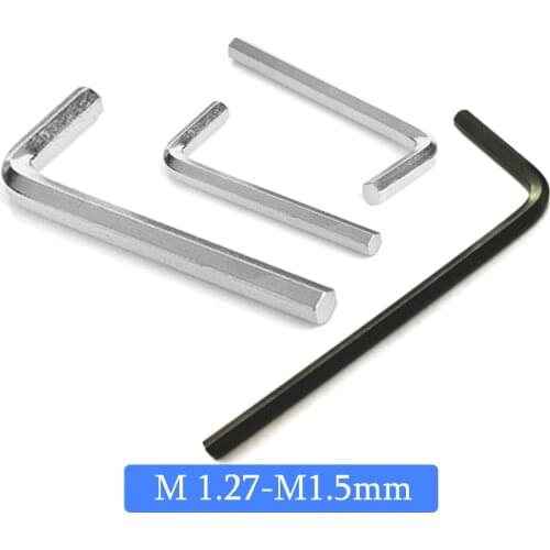 Wrench Hexagon 1pc Wholesale Metric Allen Hex Key Computer Mobile Phone Small Tool Wrench 10x45mm M1.27mm M1.5mm 17x47mm