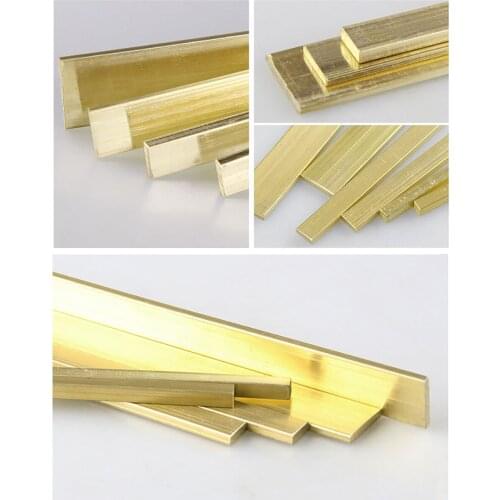 1pcsThickness 3 4 5 6mm 500mm Solid H59 Brass Row Strip Brass Flat Plate Bar