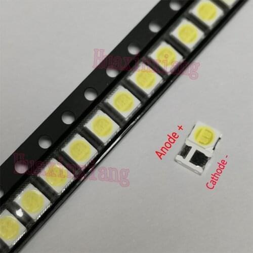 100PCS/Lot Jufei 3528 SMD LED 2835 6V Cool white 96LM For TV LCD Backlight Application