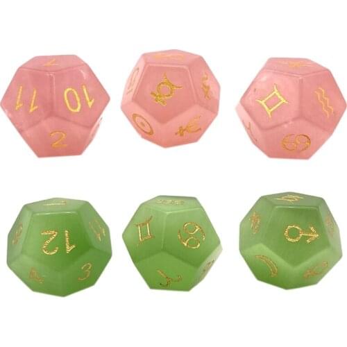 12-Sided Astrological Dice Constellation Dice Pattern Dice for Board Game Dice G99D
