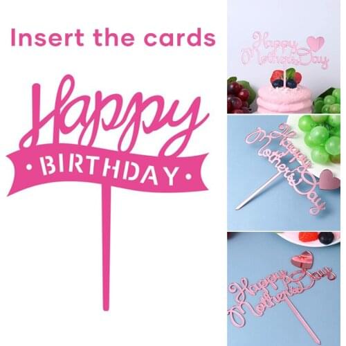 15/10pcs Birthday Cake Toppers Happy Birthday Cake Topper Picks Cake Topper Decoration for Birthday Party Cake Supplies J2Y