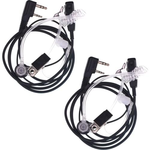 2pcs Air Tube G Earpiece AT-G2.0-K1 Wired Air tube Earphone K1 for Walkie Talkie UV-82 UV-5R BF-888S KD-C1plus K1 Plug Radio
