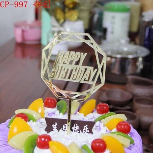 20 pcs acrylic happy birthday cake toppers birthday cake decoration