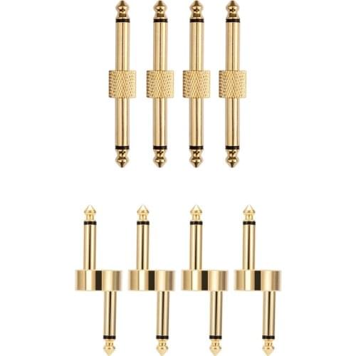 4pcs Guitar Effect Pedals Connector Adapter Straight Z Type Audio Coupler Music Instrument Pedal Board Accessories for Pedal