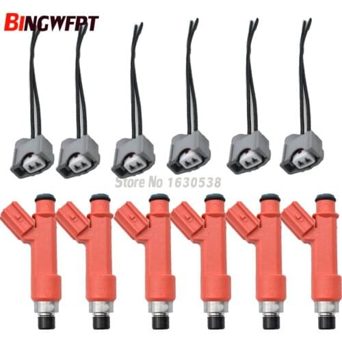 6pcs/lot fuel injector 1001-87F90 With plugs E85 High performance 850cc for New toyota supra 1jzget 2JZGTE engine motor