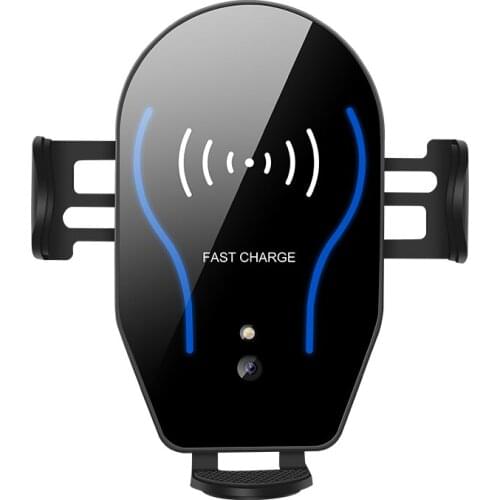 Car Wireless Charger Infrared Smart Sensor Fast Charge Micro Type-c Interface iPhone Samsung Google Mobile Phone Holder Anker