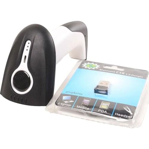 White shell Long Range Wireless 1d/2d Bluetooth Barcode Scanner