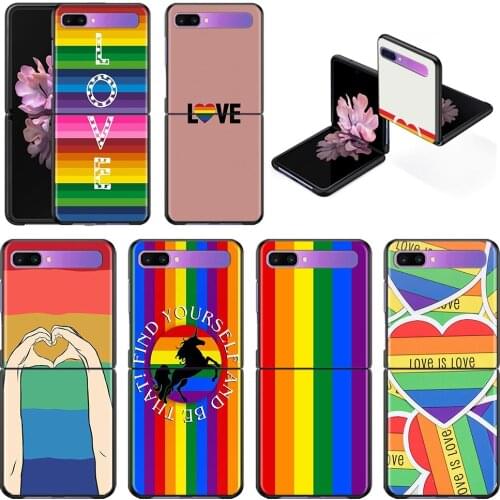 Phone Case For Samsung Galaxy Z Flip3 5G z flip 3 5G zFlip Cover Cellphone Shell Fundas Gay Lesbian Lgbt Rainbow Pride