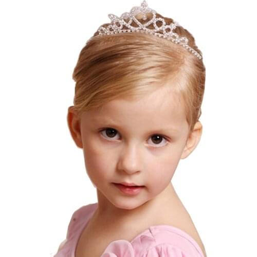 Children Tiara Headdress Headwear Cute Princess Crowns Accessories Hairband For Girls Headdress Headband Kids K8G5