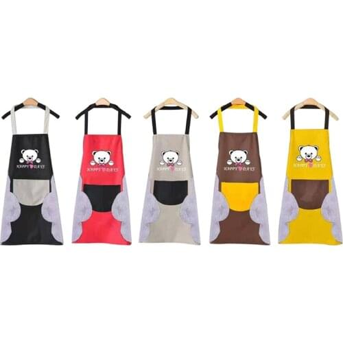 Home Kitchen Womens Waterproof Kitchen Apron Creative Halter Towel