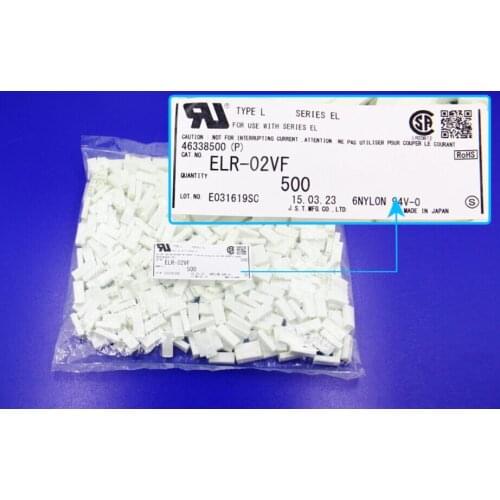 ELR-02VF housings Connectors terminals housings 100% new and Original parts