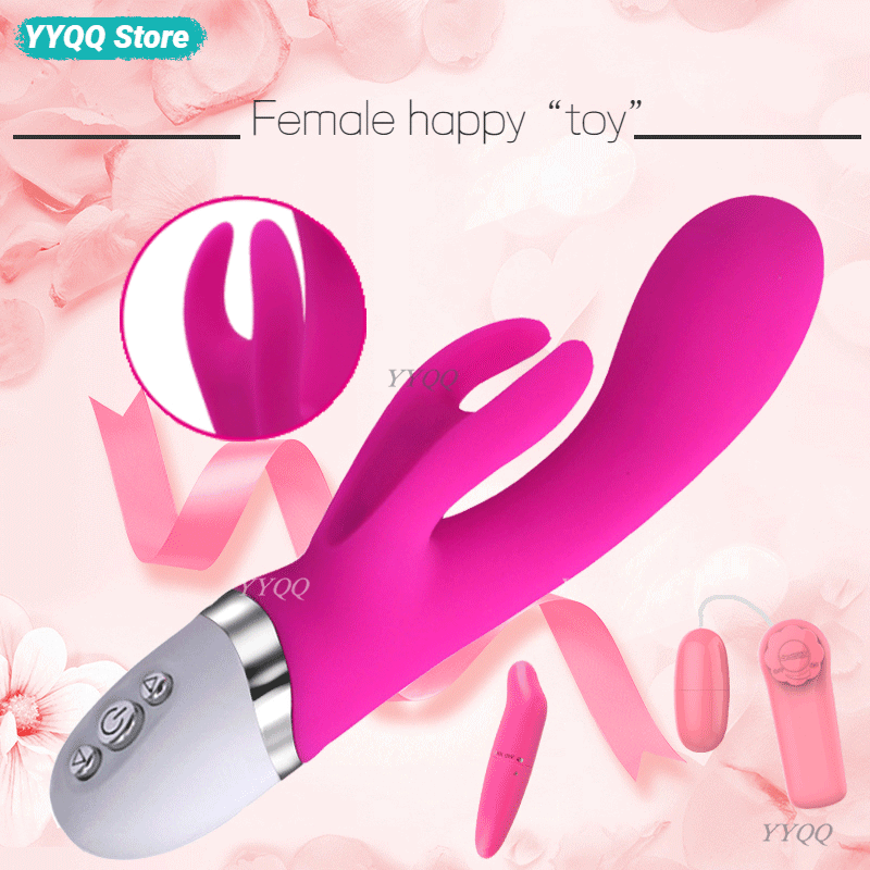 Female Masturbation Vibrator G-Spot Stimulation Clitoral Vibrator Soft Silicone Dildo Dual Motor Vibrating Female Sex Toys