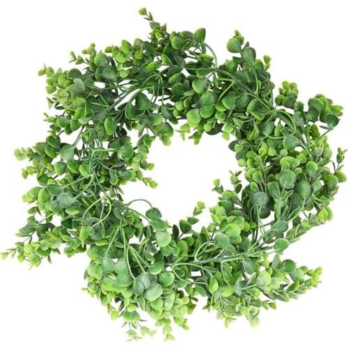 Artificial Green Eucalyptus Garland Leaves Vine Fake Vines Rattan Artificial Plants Ivy Wreath Wall Decor Wedding Decoration