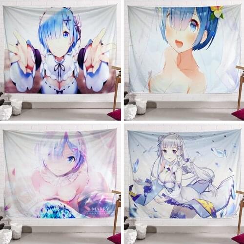 Kawaii Room Decor Anime Peripheral Wall Cloth Background Cloth Decoration Tapestry Comic Poster Mural Cute Home Tarot Card Decor