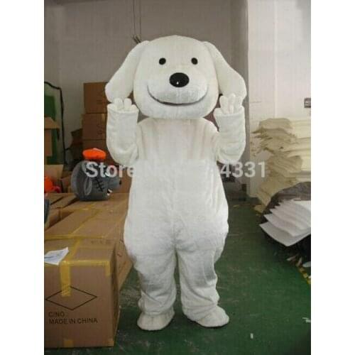 White Puppy Dog Mascot Costume Cosplay Party Clothing Carnival Halloween Adults Birthday Party Advertising Christmas Halloween