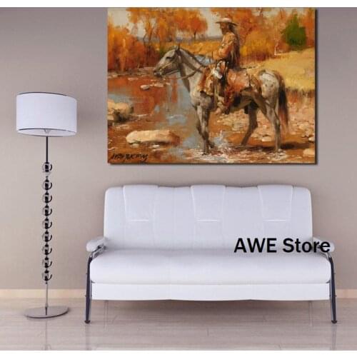 Western Cowboy Retro Thomas Canvas Posters Prints Wall Art Painting Decorative Picture Modern Bedroom Home Decoration