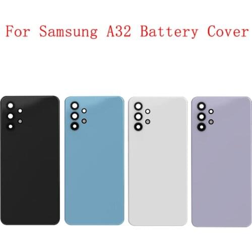 Battery Cover Rear Door Housing Back Case For Samsung A32 A52 A72 4G A325 A525 A725 A325F Battery Cover with Camera Lens Logo