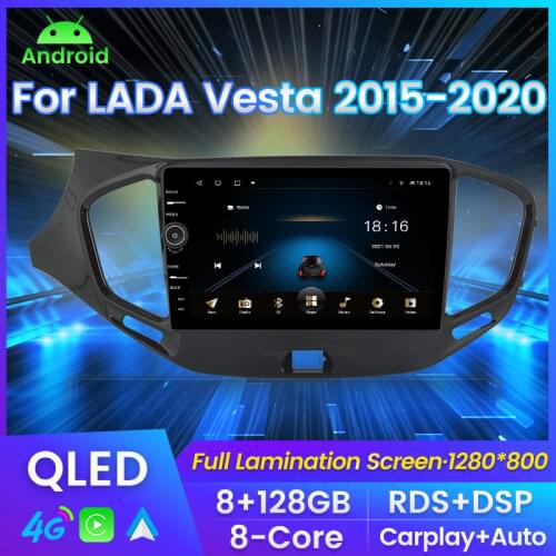 MLOVELIN QLED DSP Android 10 8Core Car GPS Navigator Radio For LADA Vesta Cross Sport Radio 2015 2016 2017 2018