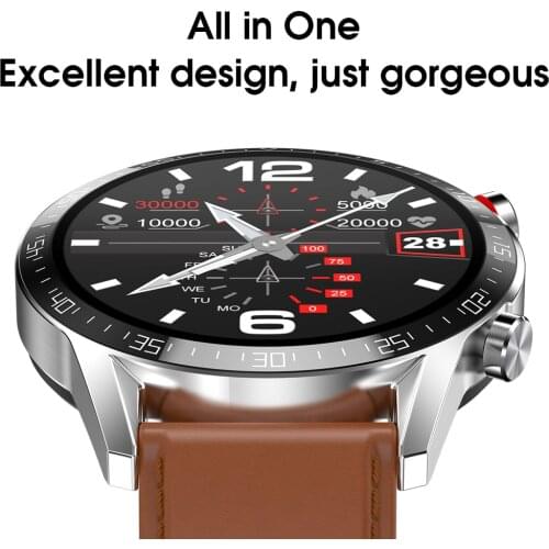 New L13 Smart Watch Mens IP68 Waterproof ECG PPG Bluetooth Call Blood Pressure Fitness Heart rate Tracking Athlete Smart Watch