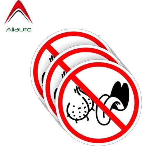 Aliauto 3 X Car Sticker NO Personality Bag Lickers Funny Car Accessoires PVC Decal for Volkswagen 10CM*10CM