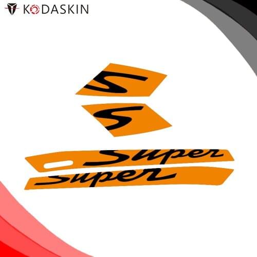 KODASKIN Motorcycle 2D Super Emblem Decal Stickers fits gts with the two long vents in each panel for vespa GTS300 Sport