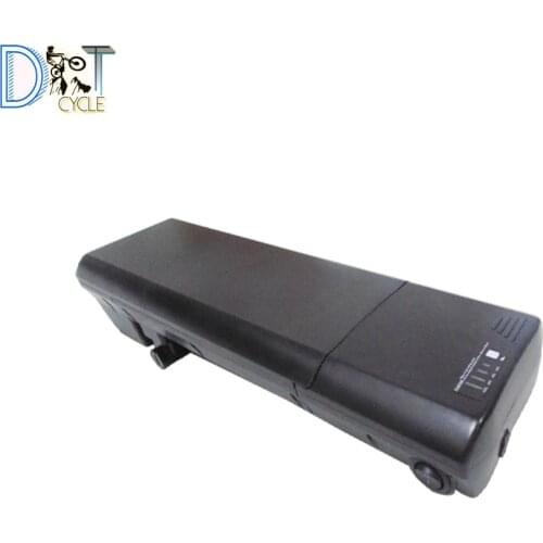 Shunlong 36V 10Ah new rear rack battery with capacity display for ebike/fat tire bike with charger