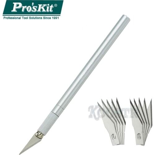 Proskit 8PK-394A Carving Knife Blades Hand Tools Multifunctional 10Pcs Blade Wood Engraving Craft Sculpture Cutting Repairing