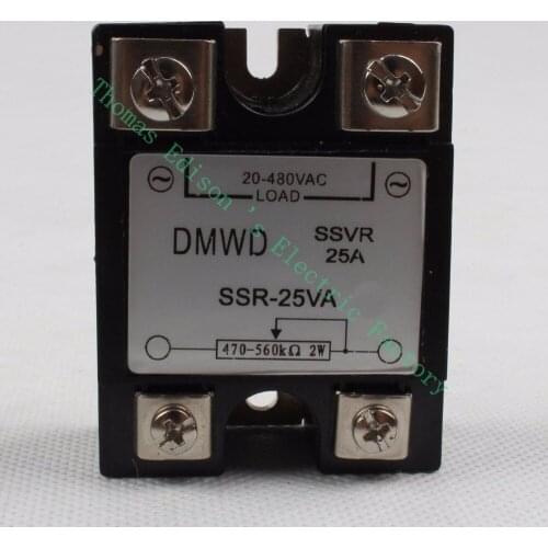 SSR-25VA 25A 470-560K ohm TO 20-480V AC Resistance Regulator Single Phase Solid State Relay