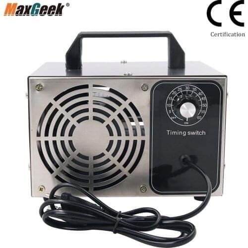 Maxgeek 24g 28g 220V Ozone Generator Air Purifier Portable Ozonator Machine Disinfection with Timer LB020 CE Certified